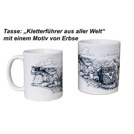 Promotasse mit Motiv von Erbse