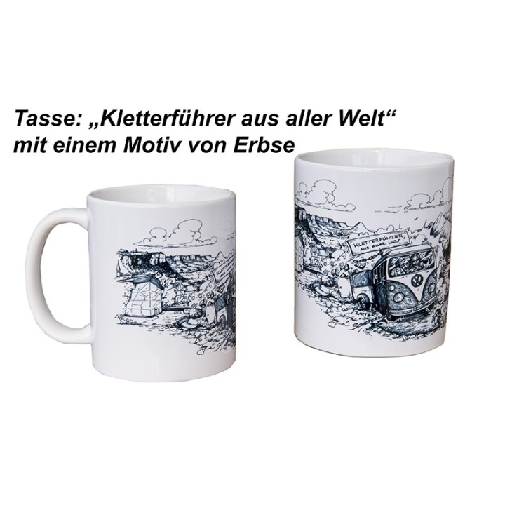 Promotasse mit Motiv von Erbse