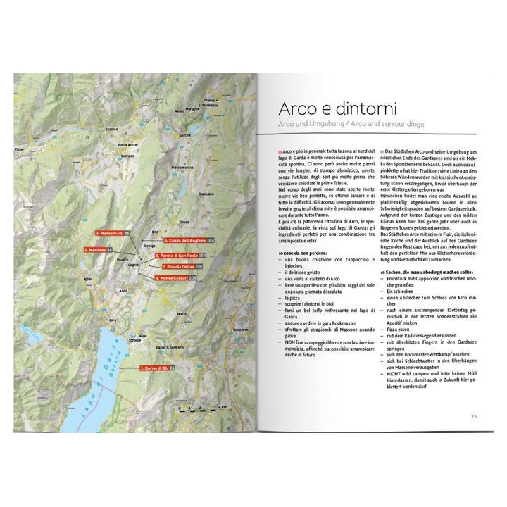 Multi-pitch climbing in Arco