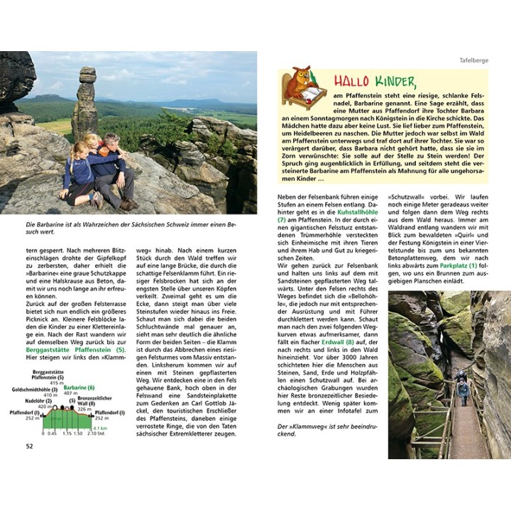 Erlebniswandern mit Kindern Elbsandsteingebirge