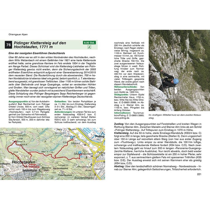 Klettersteigführer Bayern, Vorarlberg, Tirol, Salzburg