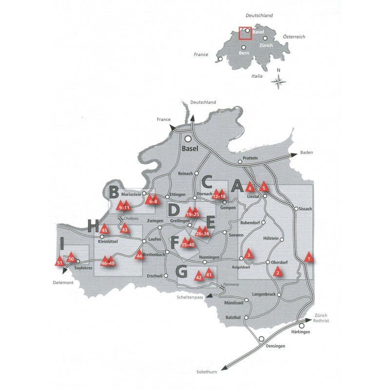Übersicht Klettern im Basler Jura