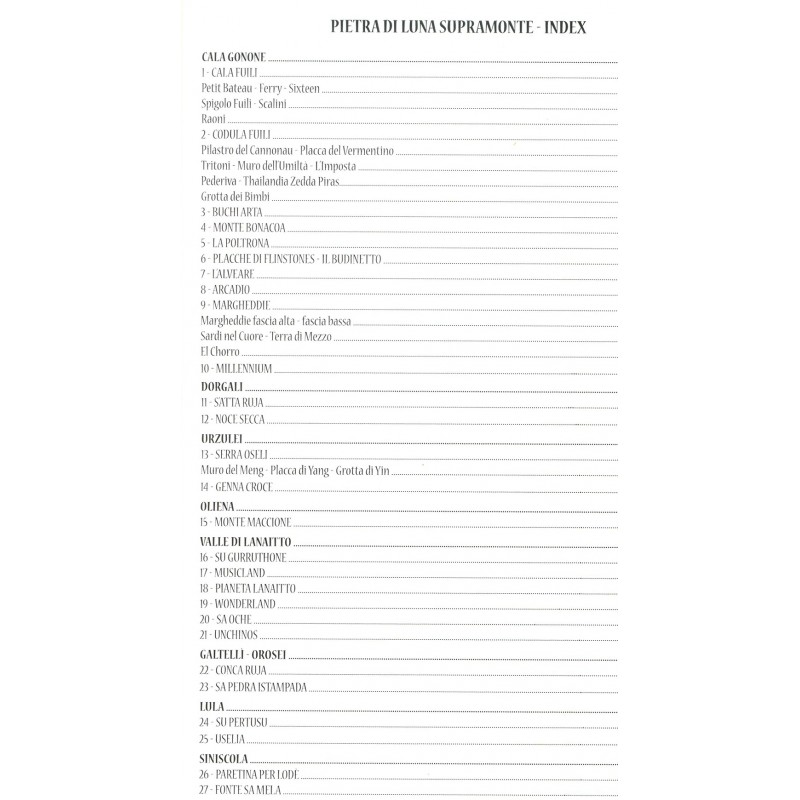 Kletterführer Pietra di Luna Supramonte