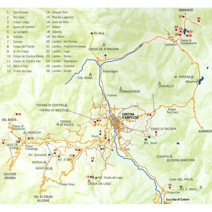 Kletterführer Falesie a Cortina d'Ampezzo