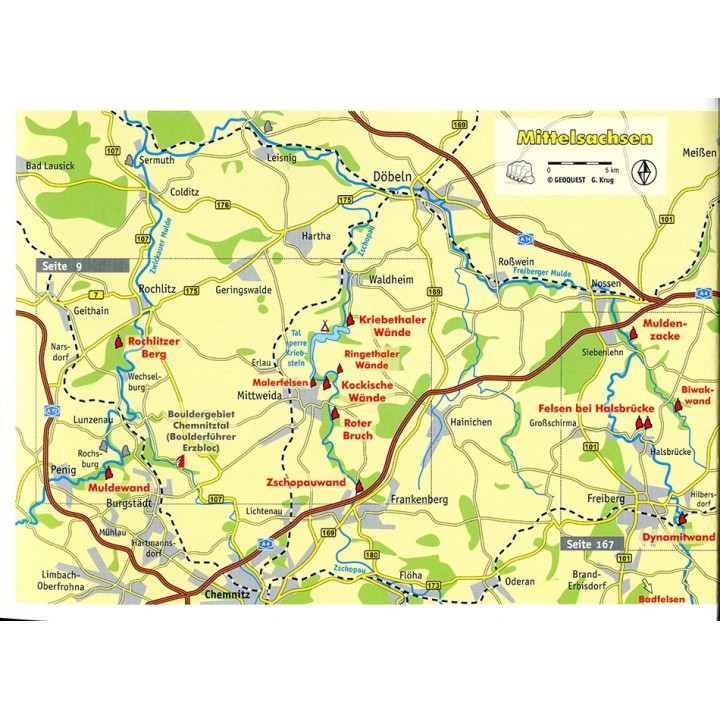 Kletterführer Mittelsachsen