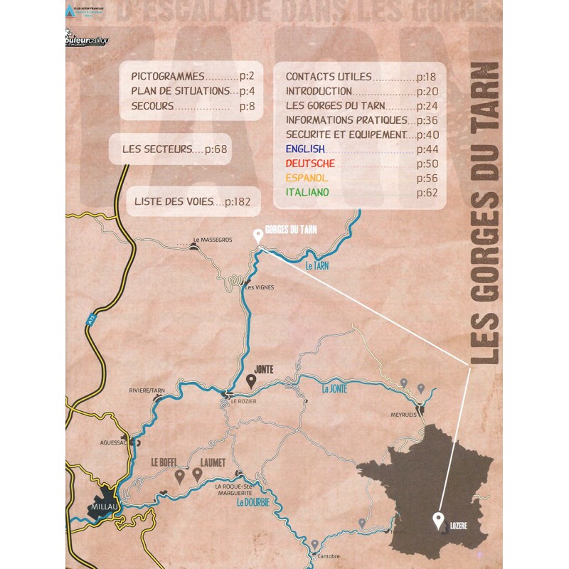 Kletterführer Les Gorges du Tarn (Tarnschlucht)