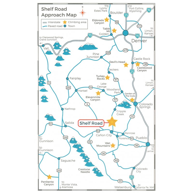 Kletterführer Shelf Road Rock