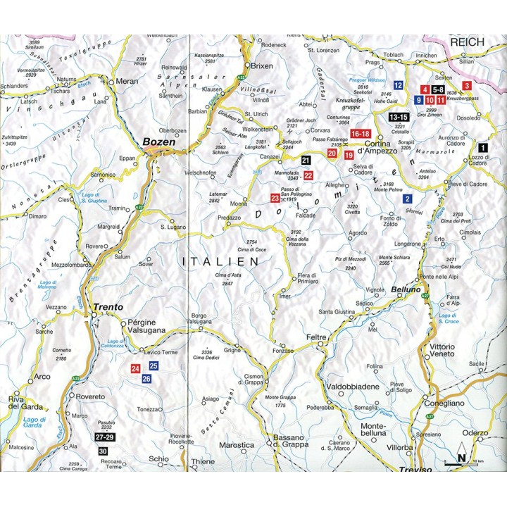 Auf alten Kriegspfaden und -Steigen durch die Dolomiten