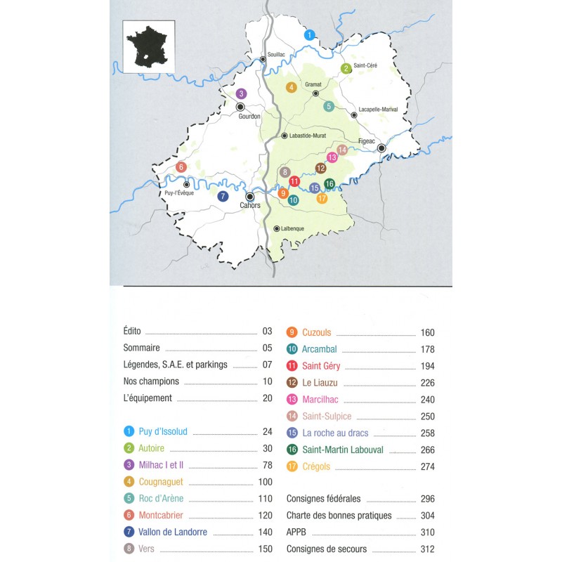 Kletterführer Escalade dans le Lot