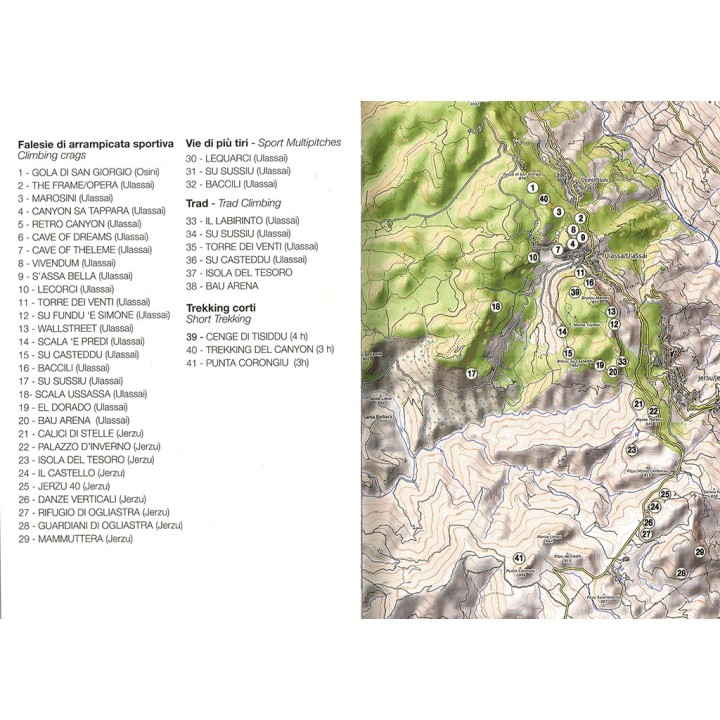 Klettertopo Jerzu, Osini, Ulassai