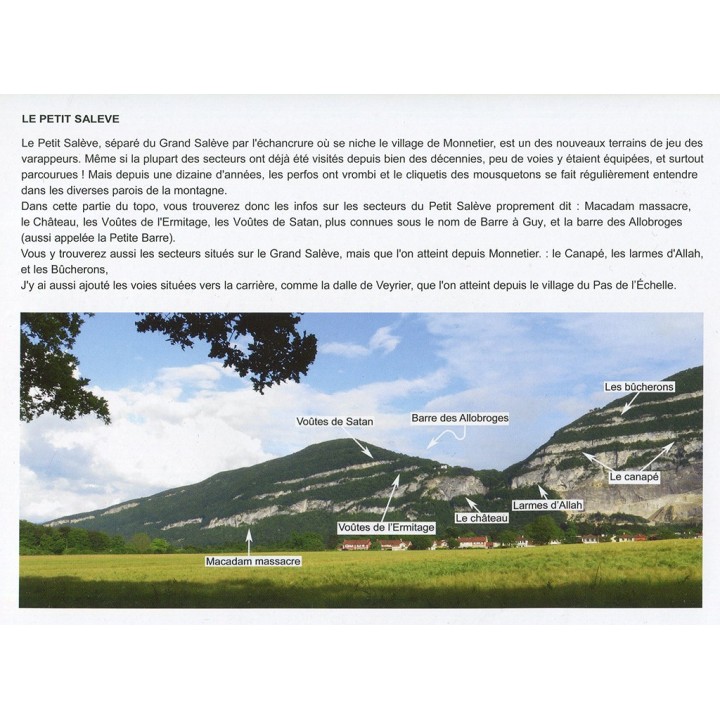 Le Topo d'escalade du Salève