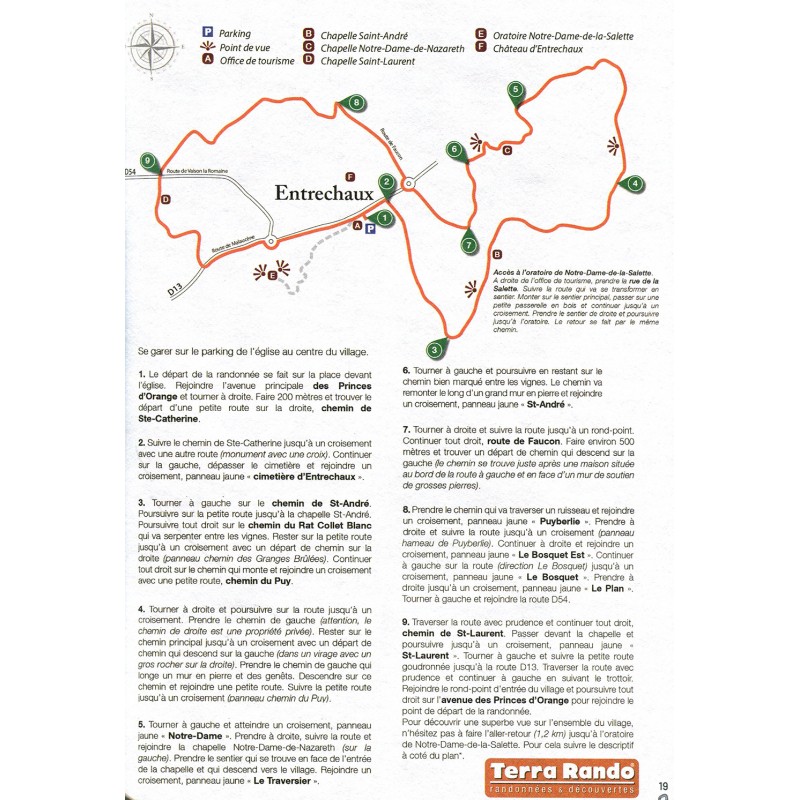 Klettertopo Entrechaux