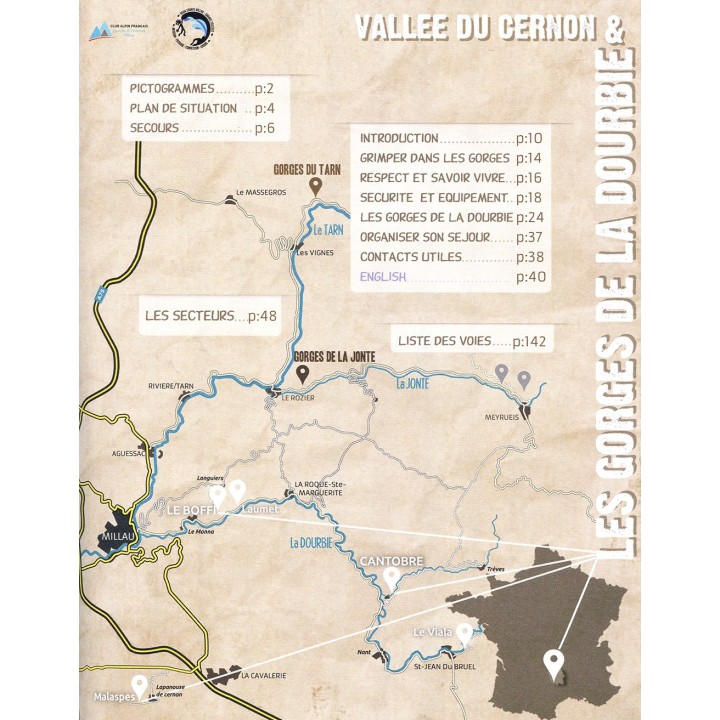 Kletterführer Les Gorges de la Dourbie & Vallee du Cernon