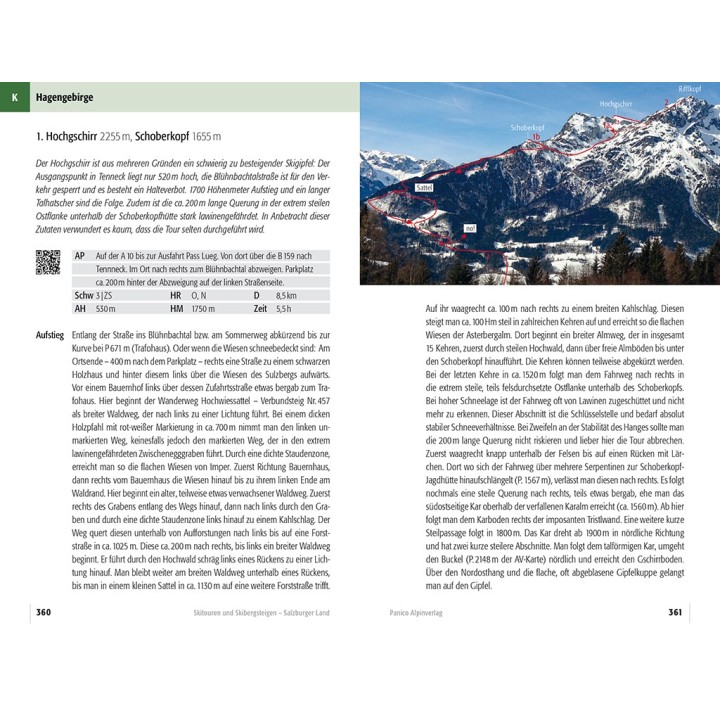 Skitourenführer Salzburger Land Band 1