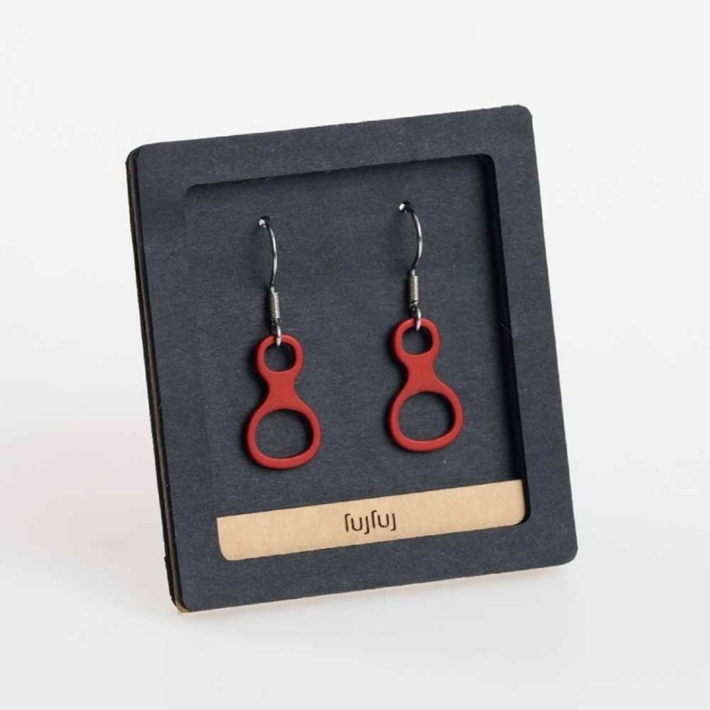 Kletter-Ohrringe rot