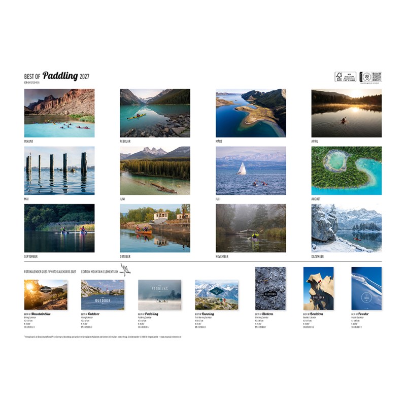 Kalender Best of Paddling 2027