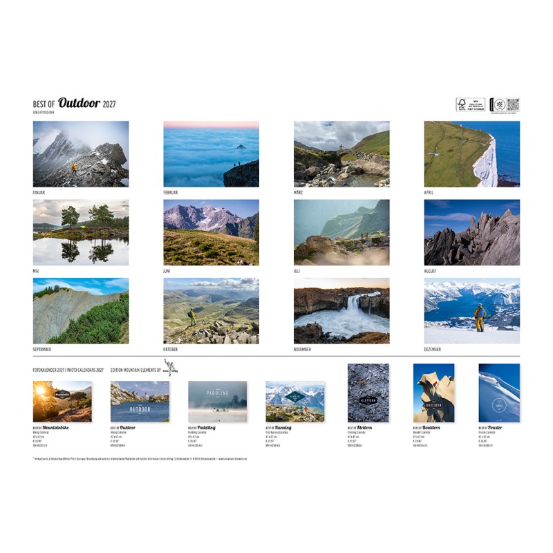 Kalender Best of Outdoor 2027