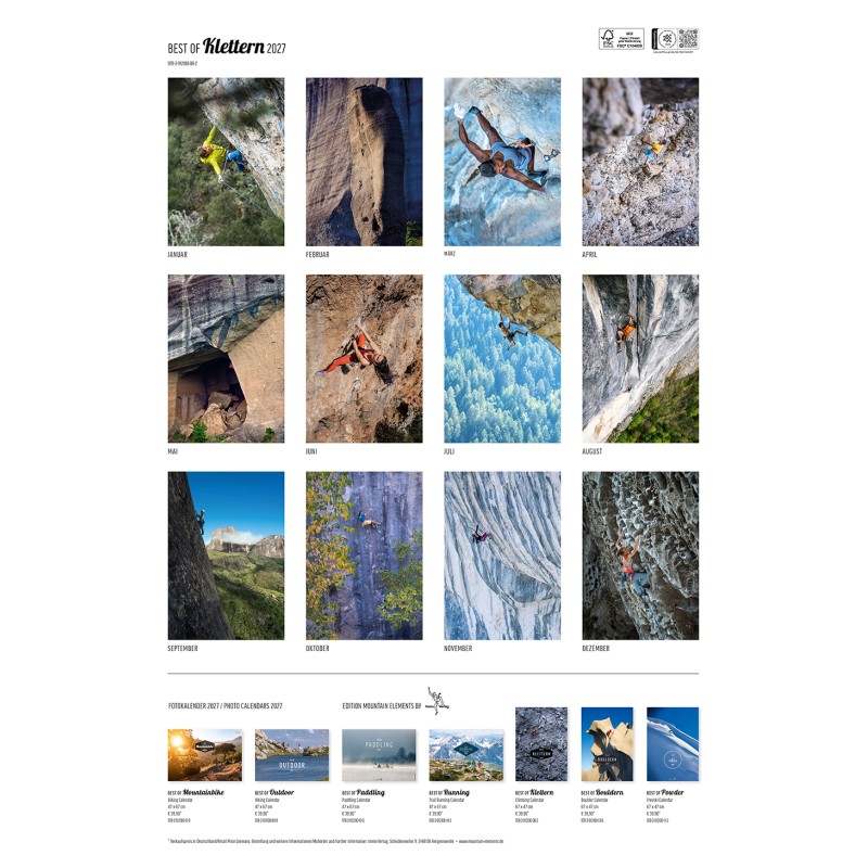Kalender Best of Klettern 2027