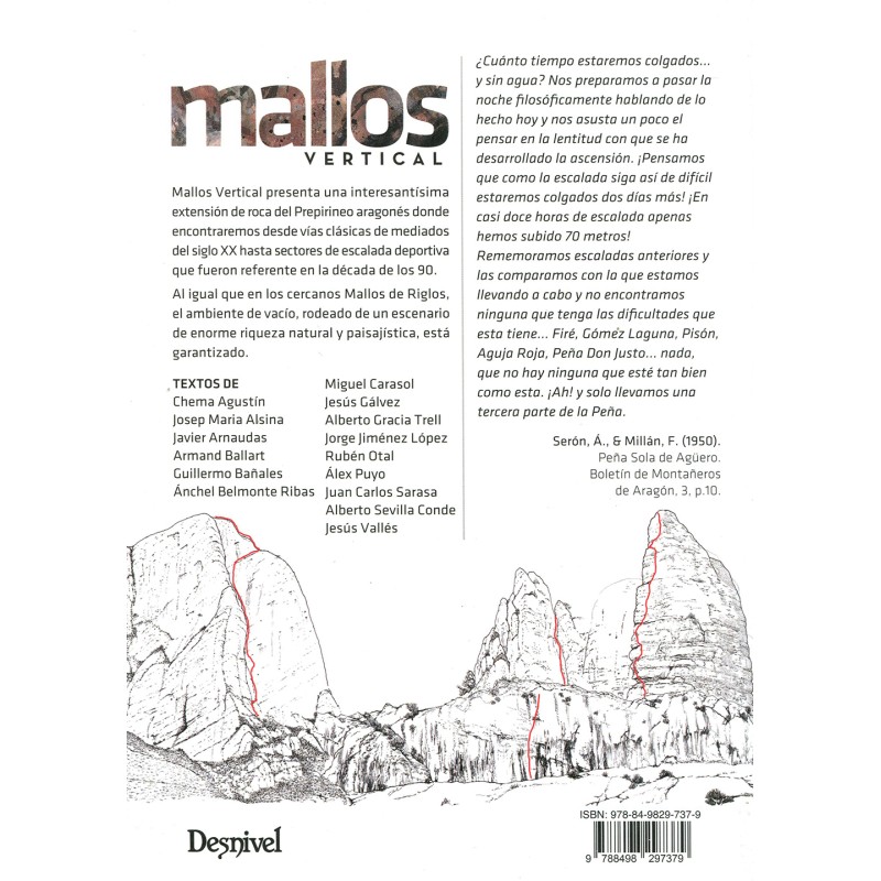 Klettertopo Mallos Vertical
