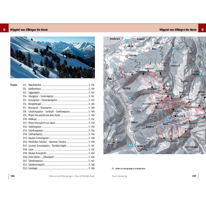 Skitourenführer Tuxer & Zillertaler Alpen